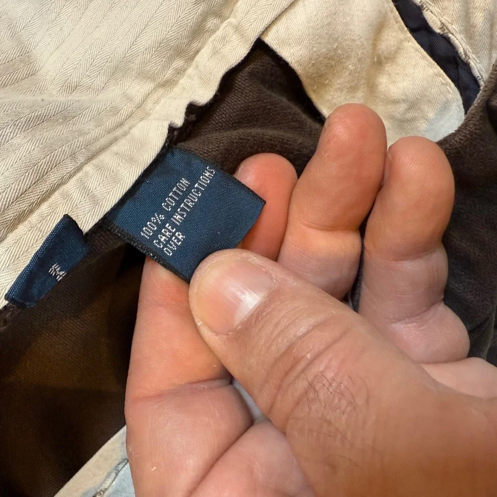 Polo Ralph‎ Lauren Mens Brown Corduroy Pants Straight Leg 36x32 Cotton Chinos